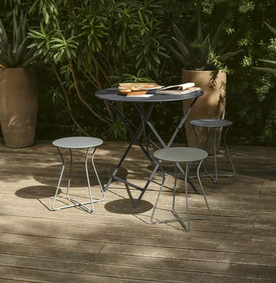 Bistro Round Metal Table 77cm