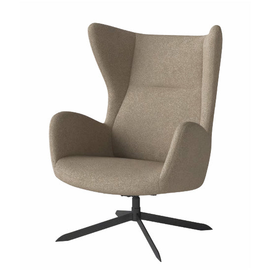 Ex-Display Solo Swivel Armchair, Paza Dark Beige