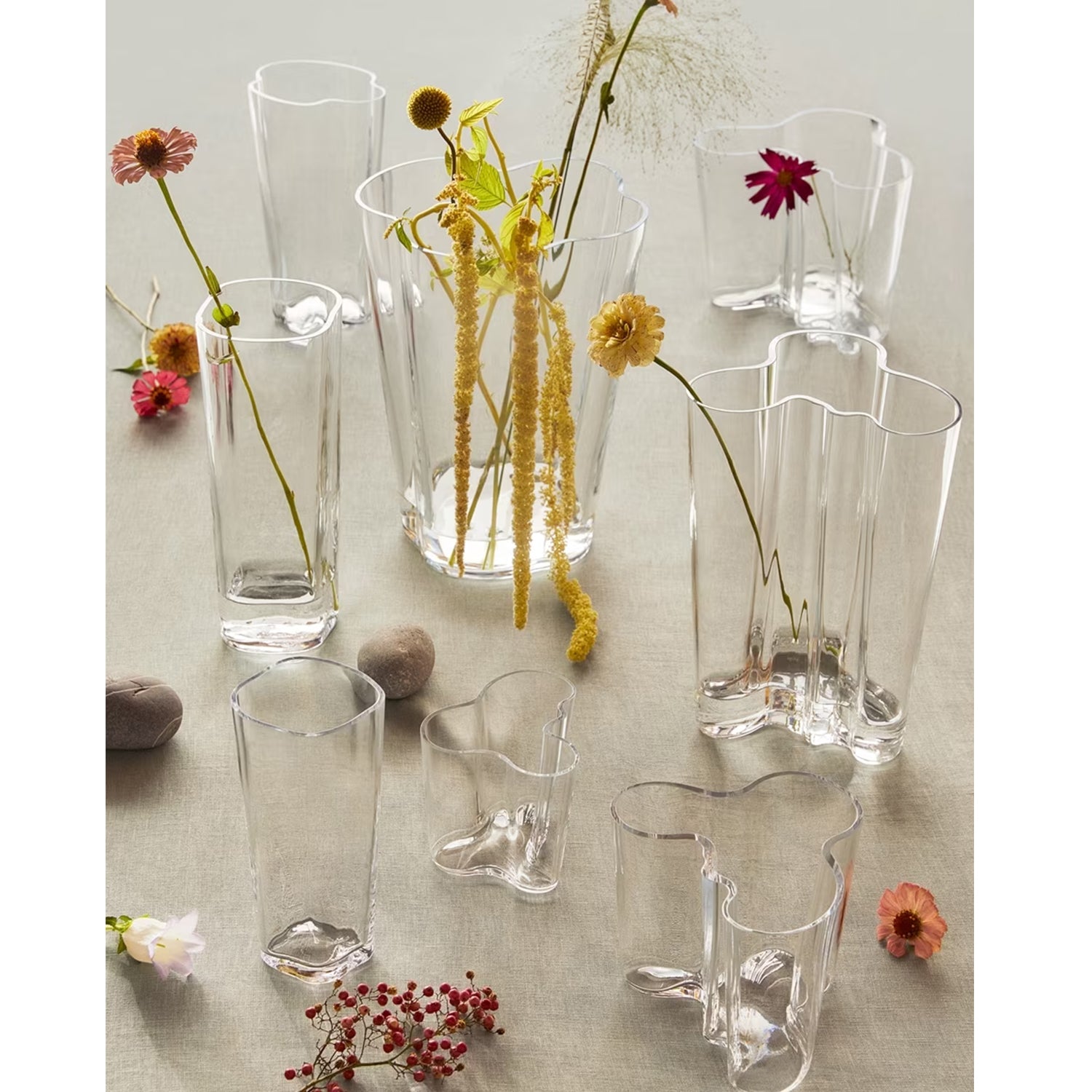  AALTO 花瓶 180mm クリア AALTO 花瓶 180mm クリア Aalto vase 180mm clear