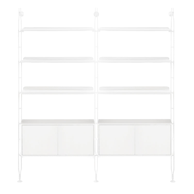 Adam Wood Shelving With Cupboard
