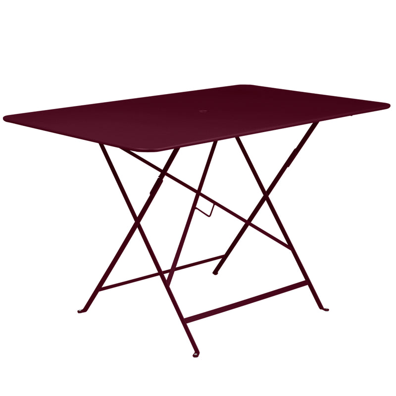 Bistro Rectangular Metal Table, Black Cherry