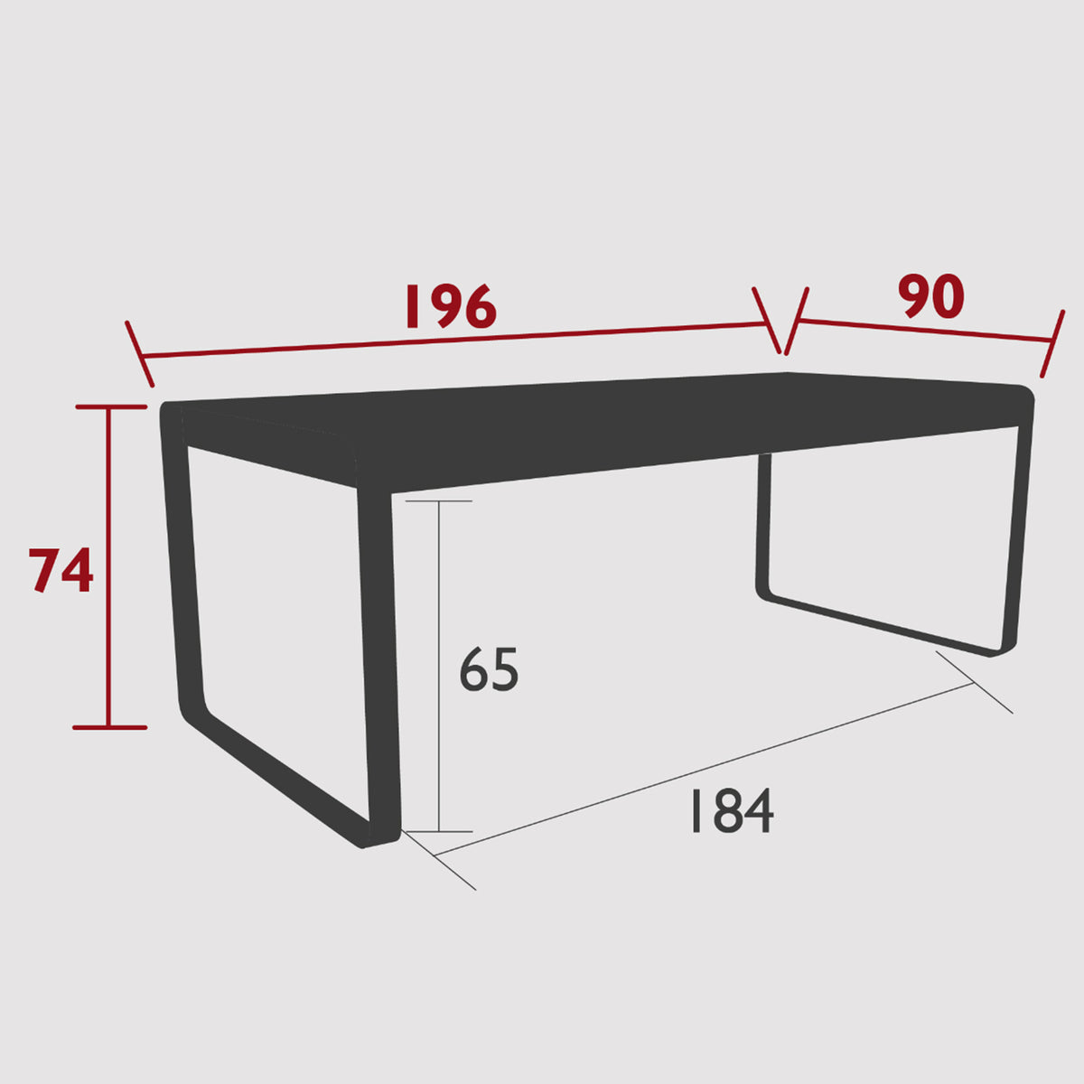 Bellevie Outdoor Dining Table 196 x 90cm