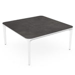 White base & stone grey marble top