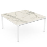 White base & white marble top