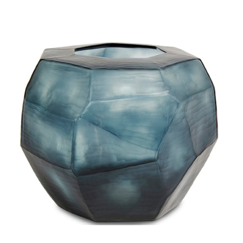 Cubistic Vase, Blue