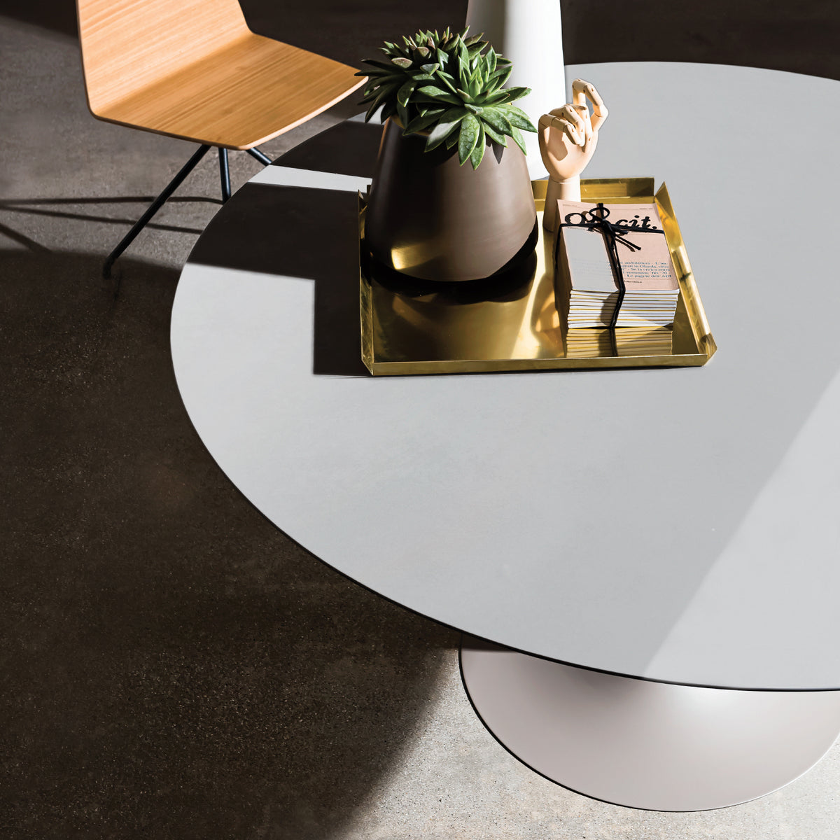 Flute Round Dining Table
