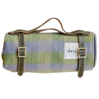Picnic Blanket, Green Gingham