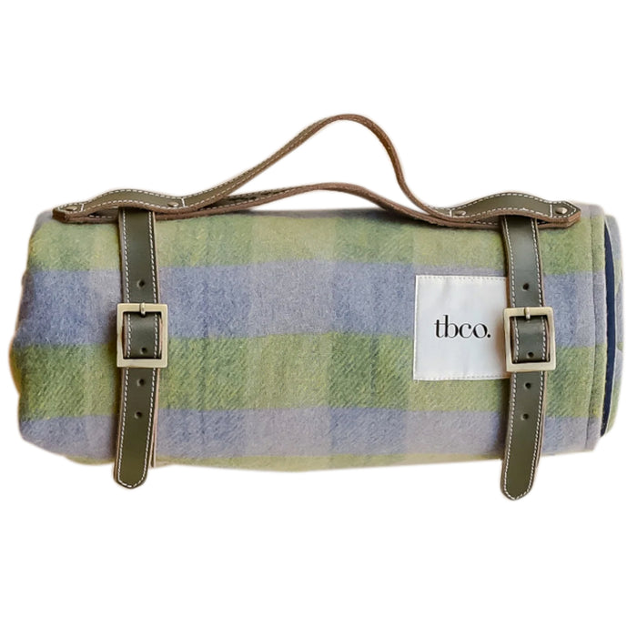 Picnic Blanket, Green Gingham