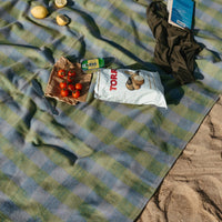 Picnic Blanket, Green Gingham