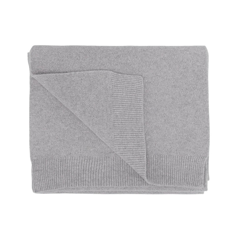 Merino Wool Scarf, Heather Grey
