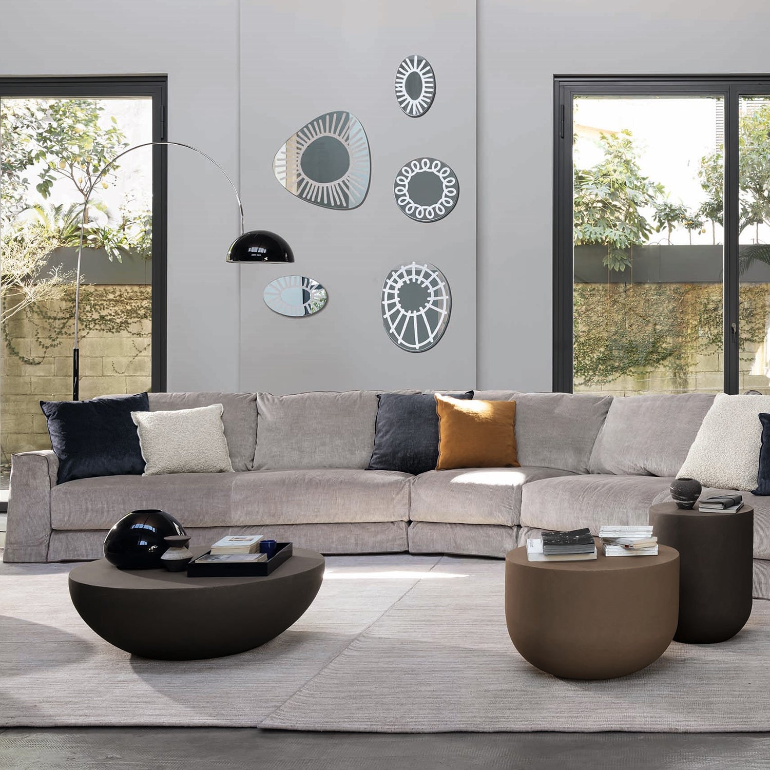 Heiko 41 Round Side Table in Clay by Gervasoni Modern Luxury – ARIA