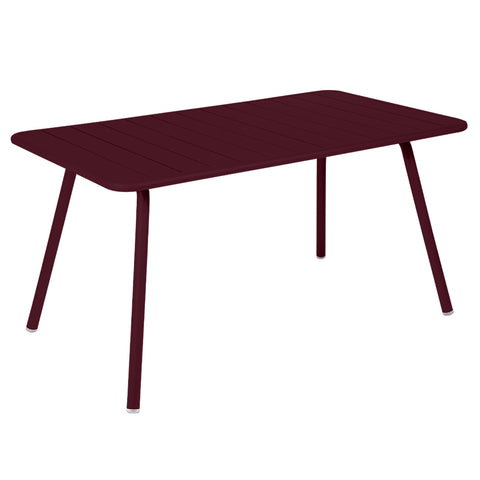 Bistro Rectangular Metal Table, Black Cherry