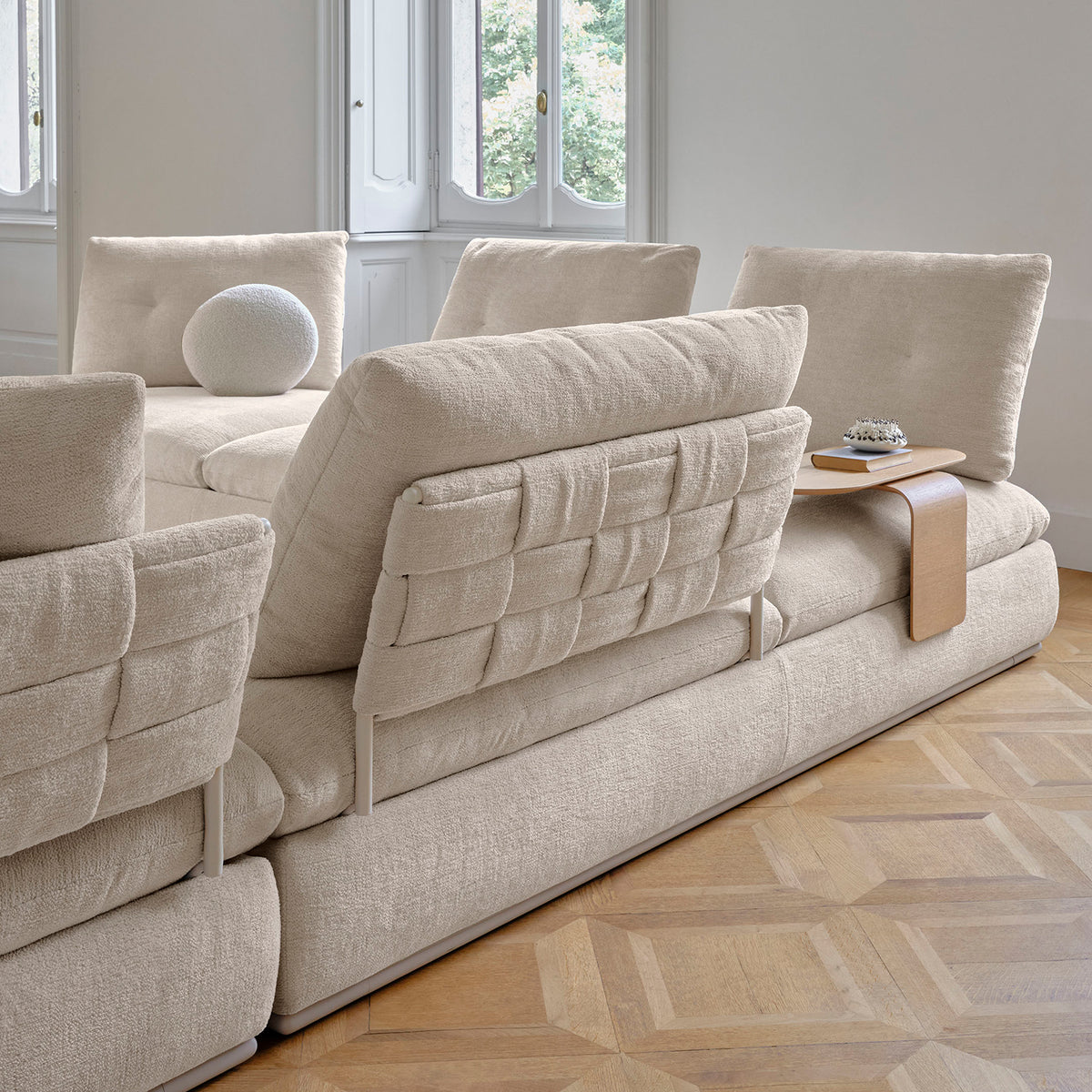 Land Modular Sofa, Quilted Back