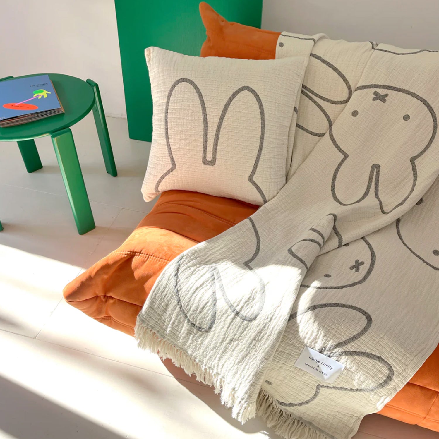 Miffy Blanket 100% Woven Cotton by Maison Deux – ARIA