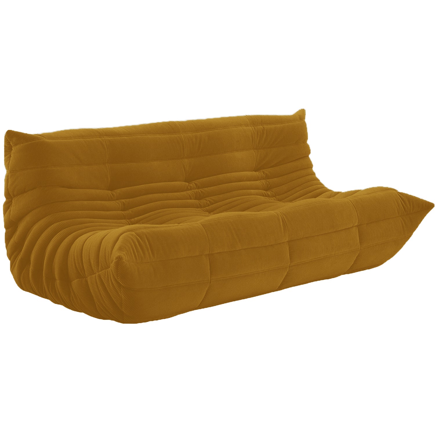togo！！ Togo Large Sofa by Ligne Roset, 3-Seater Settee, Phlox Cord Fabric