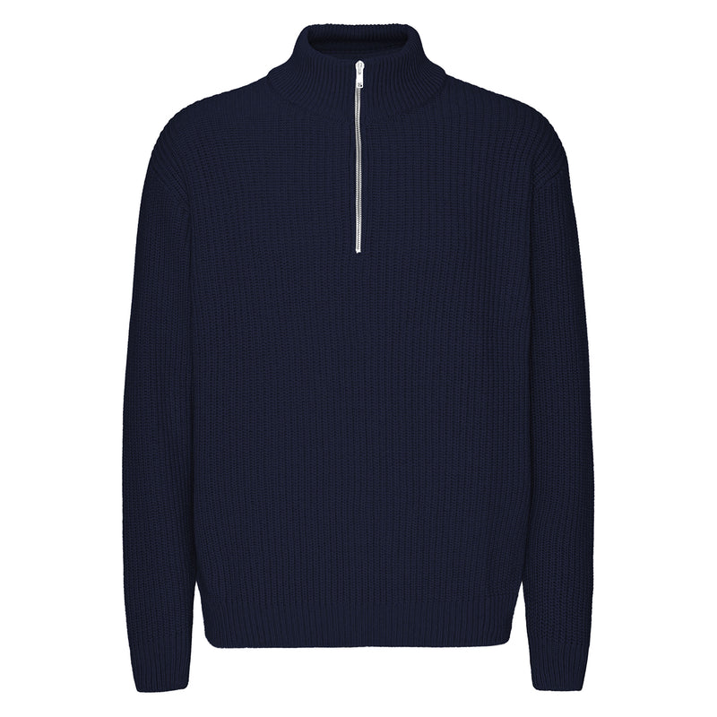 Merino Wool Quarter Zip Jumper