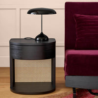 Tambour Bedside Table