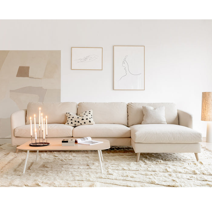 Ex-Display Petra 2-Seater Corner Sofa, Salmon