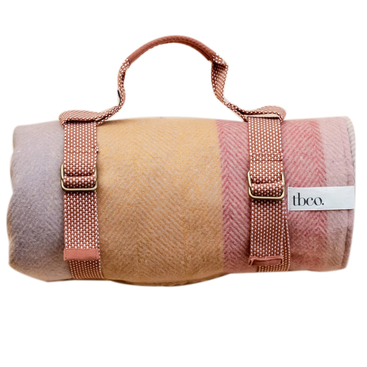 Picnic Blanket, Coral Stripe