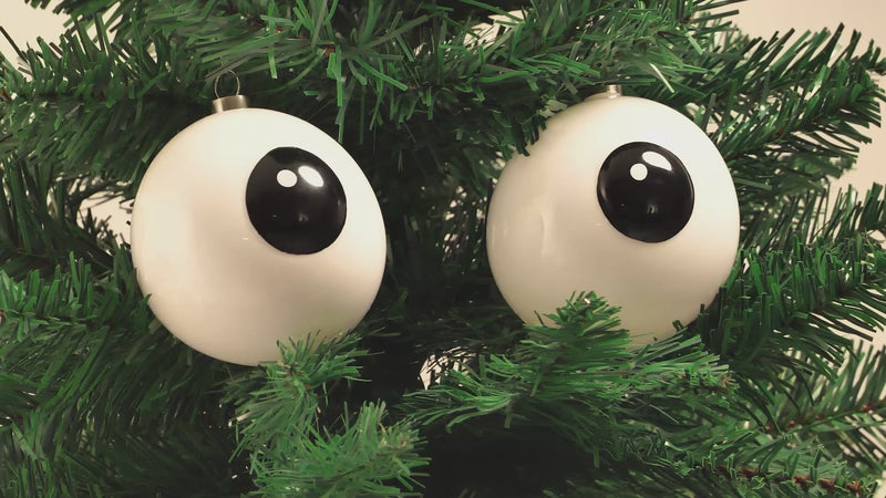 Carol Christmas Baubles, Set of 2