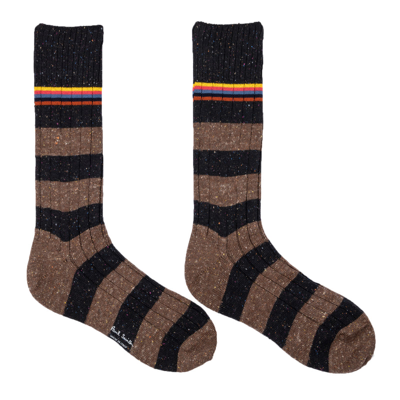 Paul Smith Men's Nep Stripe Socks