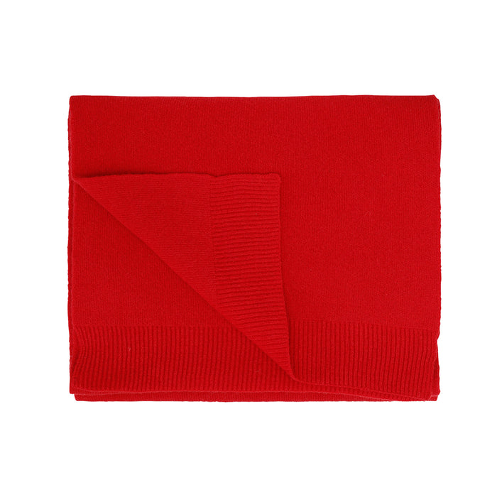 Merino Wool Scarf, Scarlet Red
