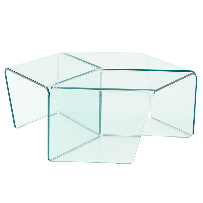 Rosis, Set of 3 Glass Tables
