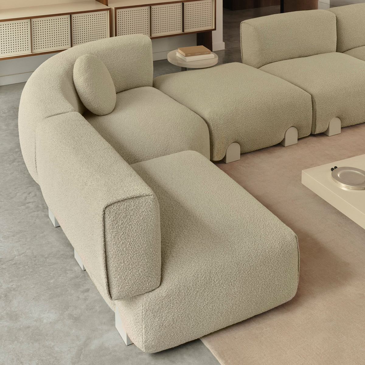 Simposio Sectional Sofa, Creta Fabric