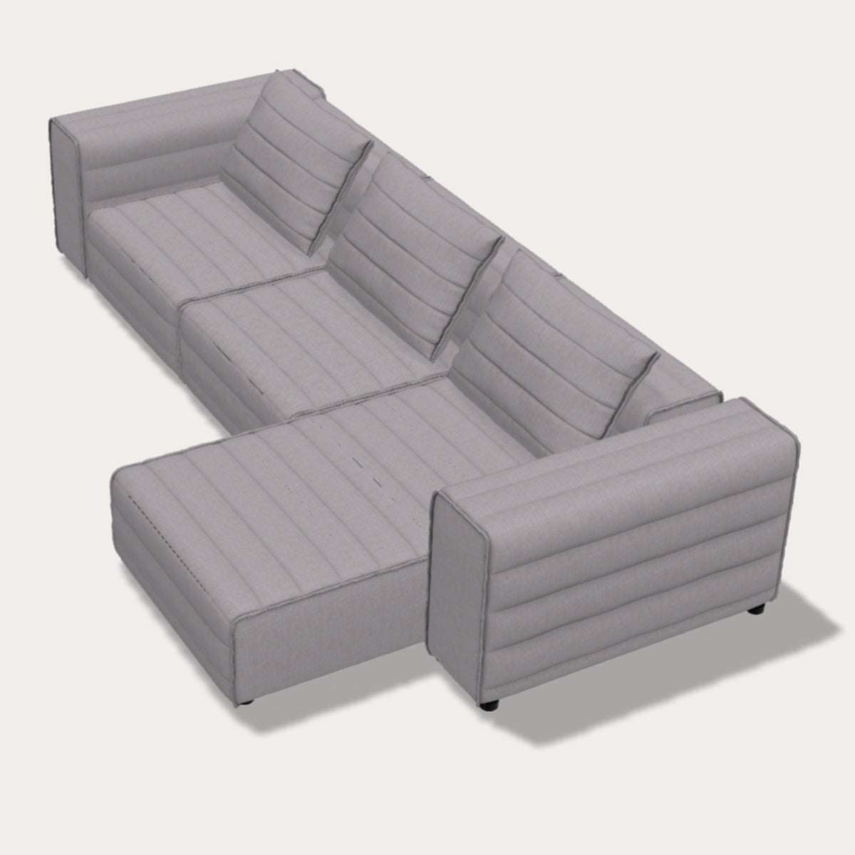 Samet Modular Corner Sofa, Set A