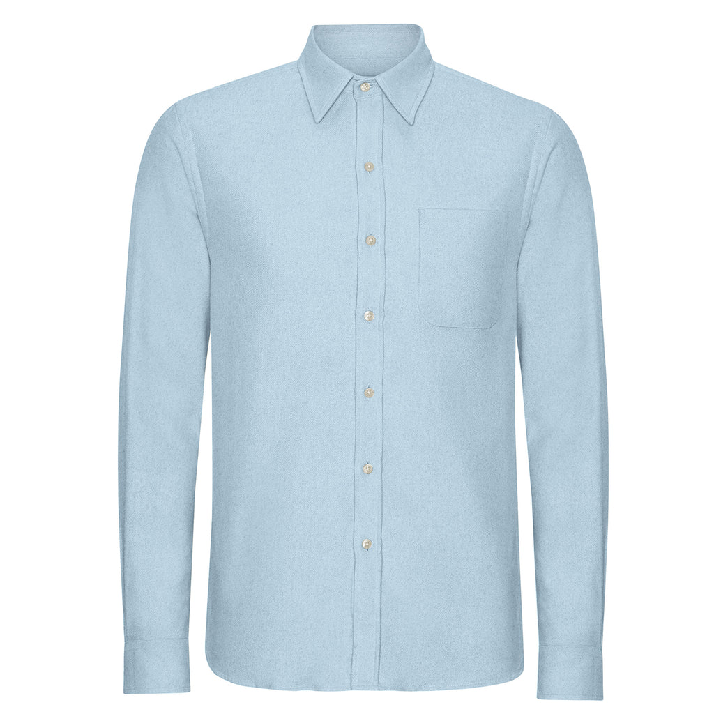 Flannel Shirt, Seaside Blue