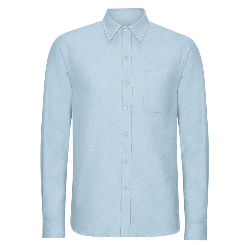 Flannel Shirt, Seaside Blue