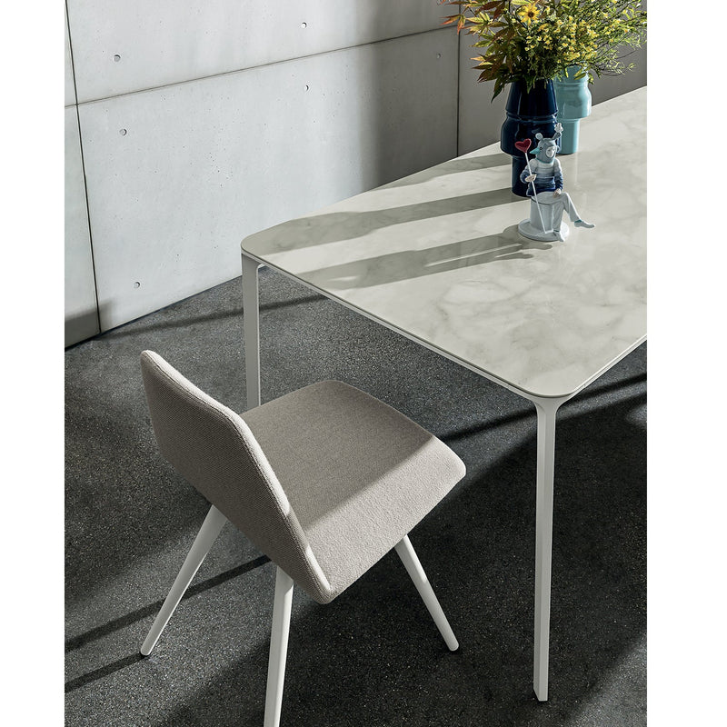 Slim Dining Table, Grey/White