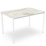 White base & white marble top