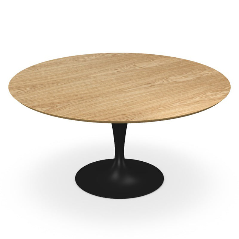 Flute Round Dining Table, Wood