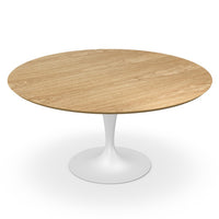 Flute Round Dining Table, Wood