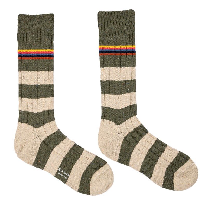 Paul Smith Men's Nep Stripe Socks