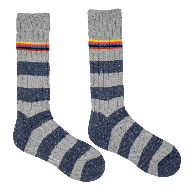 Paul Smith Men's Nep Stripe Socks