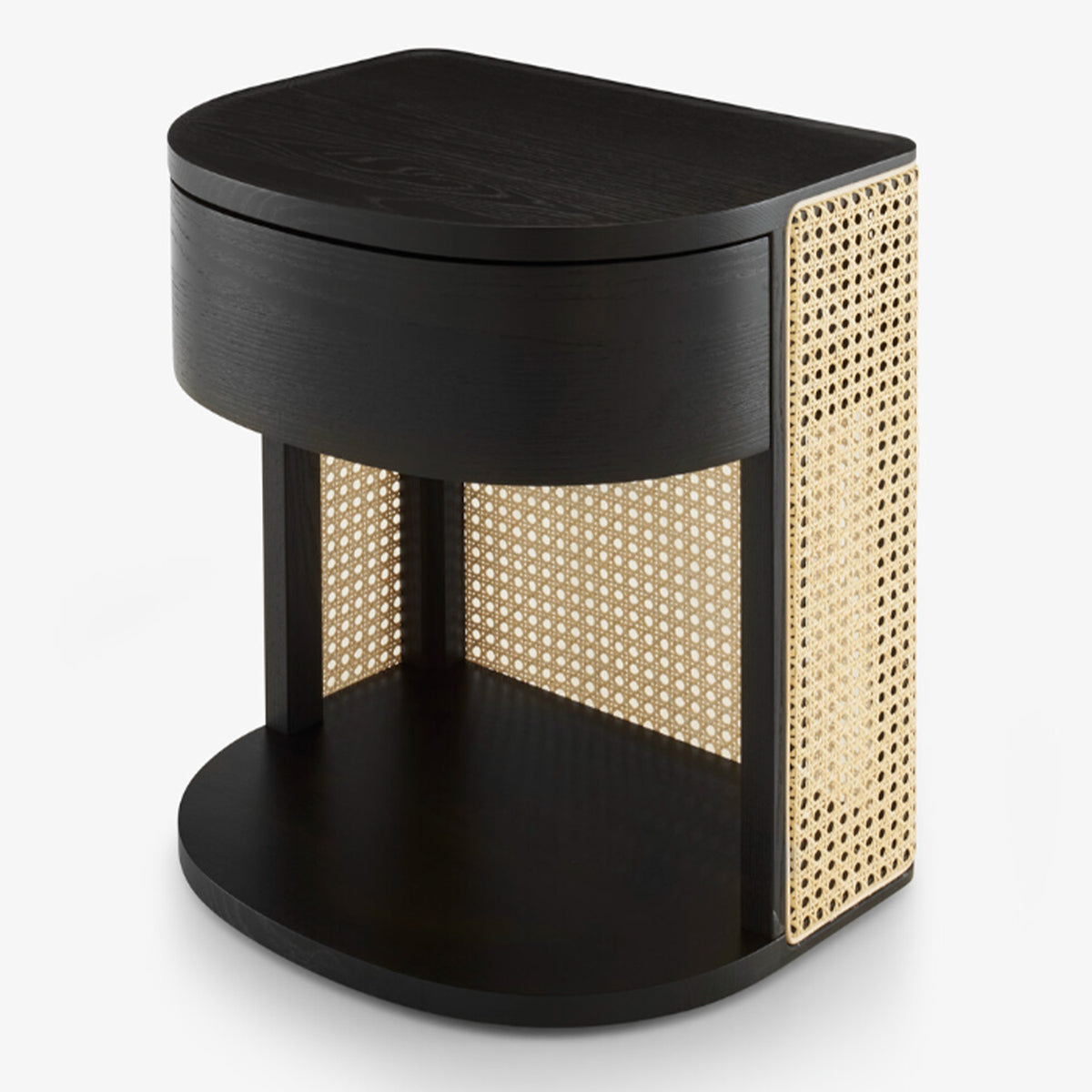 Tambour Bedside Table