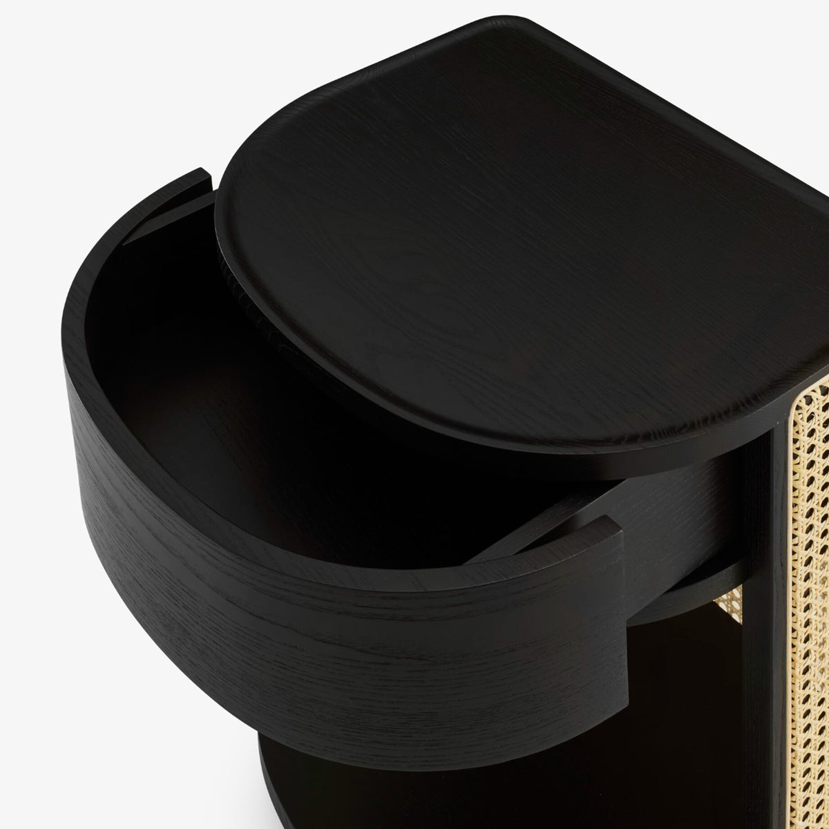 Tambour Bedside Table