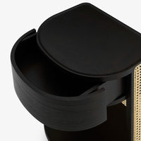 Tambour Bedside Table