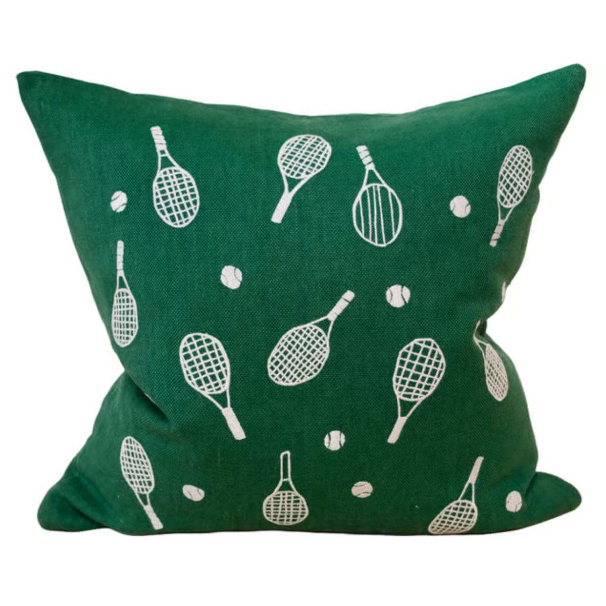 Tennis Racket Emboidered Cushion 48cm