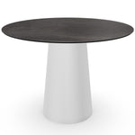 White base & Stone grey marble top