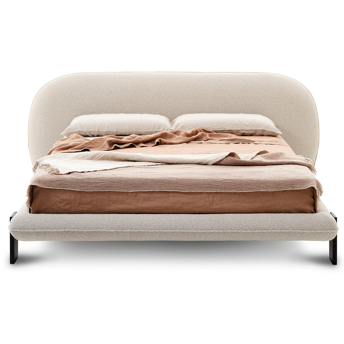 Wabi King Size Bed, Bouclé