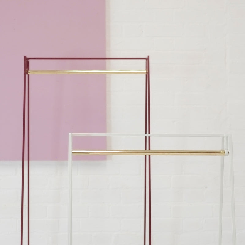 A' Clothes Rail - Brass Pole