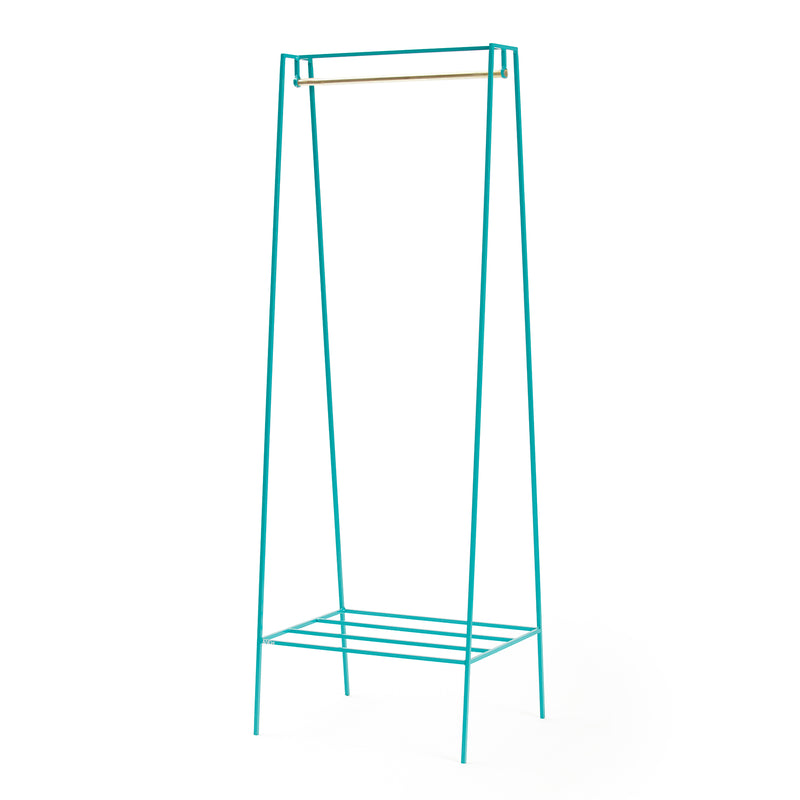 A' Clothes Rail - Brass Pole