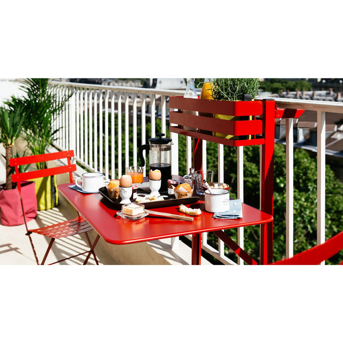 Bistro Folding Metal Chair, Chili Red - Fermob
