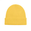 Merino Wool Beanie, Lemon Yellow