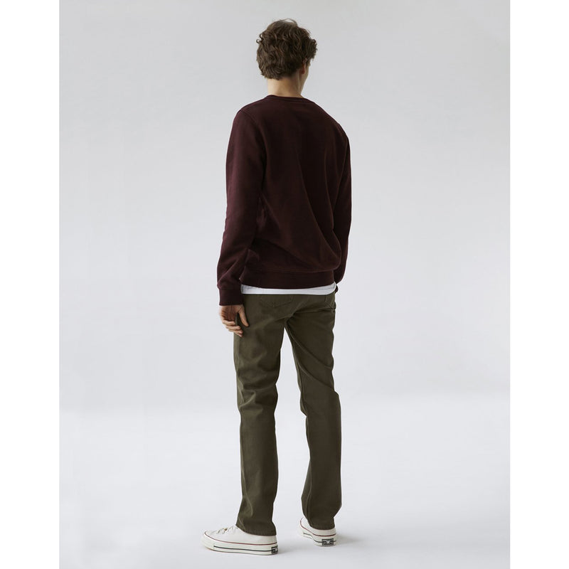 Classic Organic Unisex Crewneck Sweatshirt, Oxblood Red