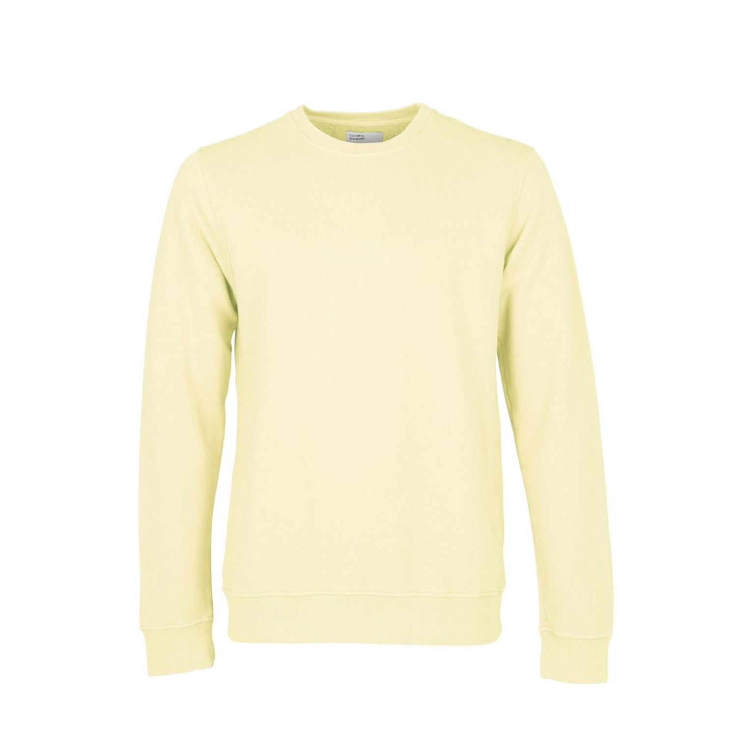 Pastel yellow crew neck hot sale