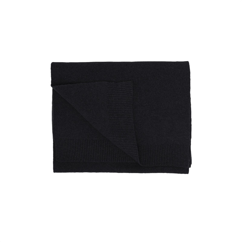 Merino Wool Scarf, Deep Black - Colorful Standard